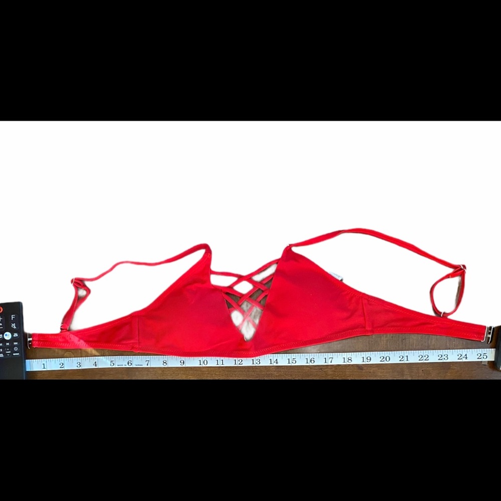 {Aluna Levi}Sz S -Floral/Red Bikini - Picture 3 of 7